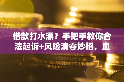 北京借款打水漂？手把手教你合法起诉+风险清零妙招，血泪教训换来的干货！