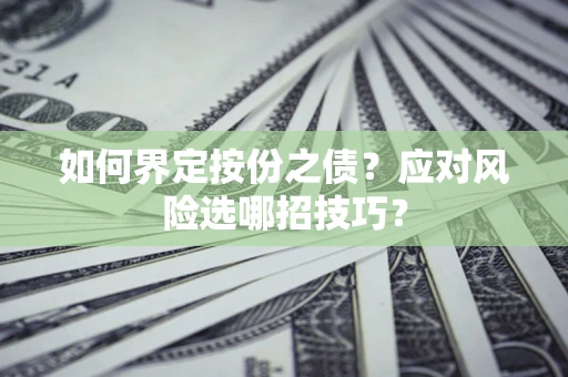北京如何界定按份之债？应对风险选哪招技巧？