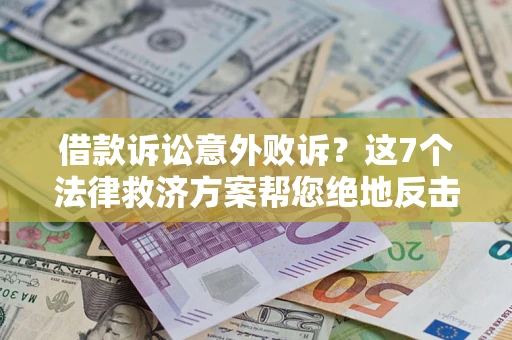 北京借款诉讼意外败诉？这7个法律救济方案帮您绝地反击！