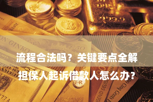 北京

担保人起诉借款人怎么办？流程合法吗？关键要点全解析