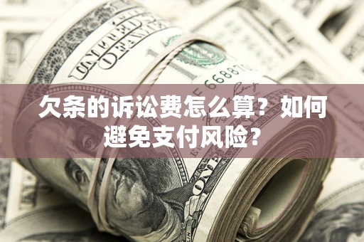 北京欠条的诉讼费怎么算？如何避免支付风险？